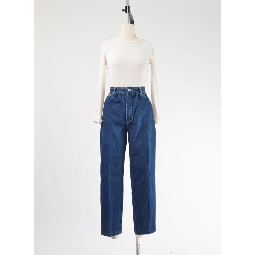 Vintage 80s Gitano Jeans High Waisted Denim Western Jeans 28 waist - Picture 2 of 8